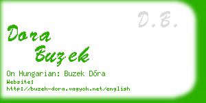 dora buzek business card